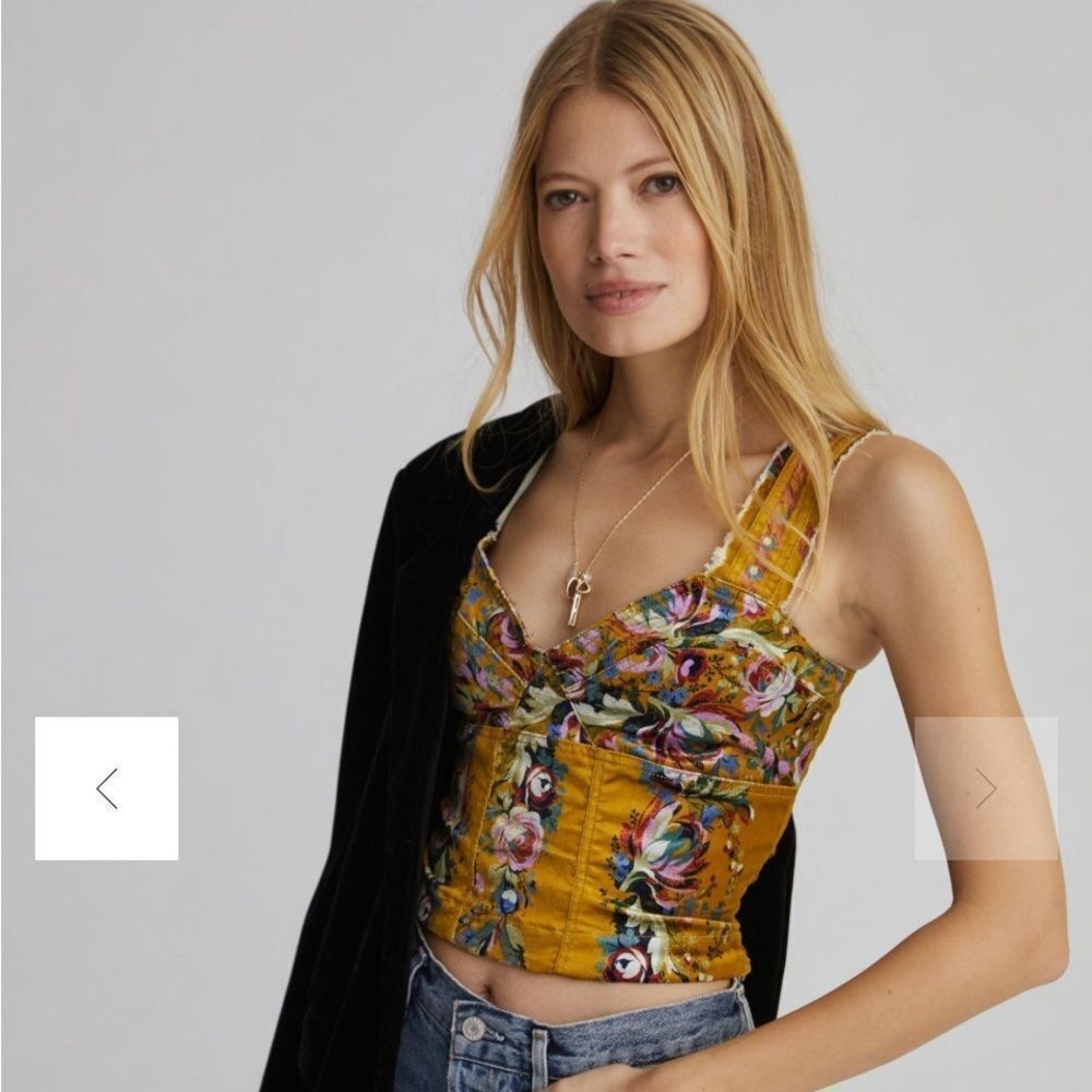Pilcro US 8 by Anthropologie Corset-Seamed Tank
